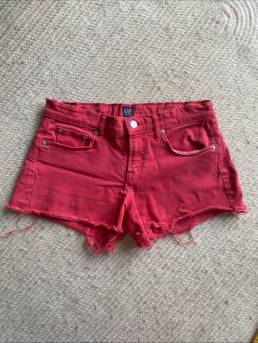 Gap reddish pink jean shorts!